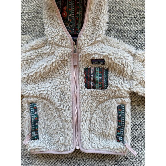 Patagonia 12-18 Months Baby Girl Retro X Fleece Hooded Jacket - Picture 2 of 6
